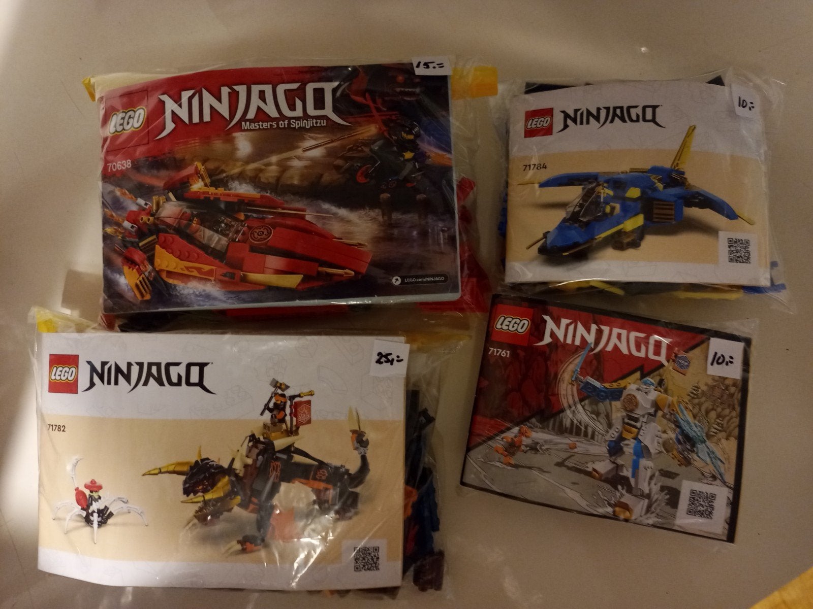 Lego Ninjago 71782 70638 71761 71784, Ophalen of Verzenden, Zo goed als nieuw