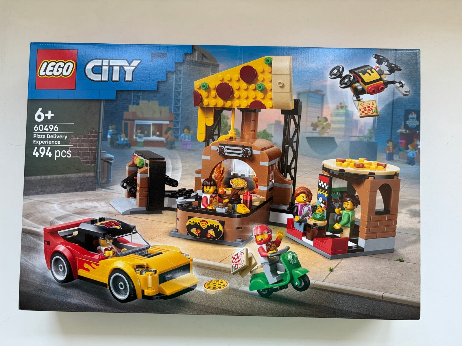 LEGO City 60496 Pizza Bezorgervaring - Nieuw in doos, Lego, City, Denemarken, Nieuw