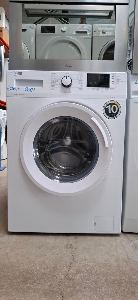 Beko wasmachine 2021, 3 maand garantie 4098, Ophalen, 1200 tot 1600 toeren, 8 tot 10 kg, Refurbished