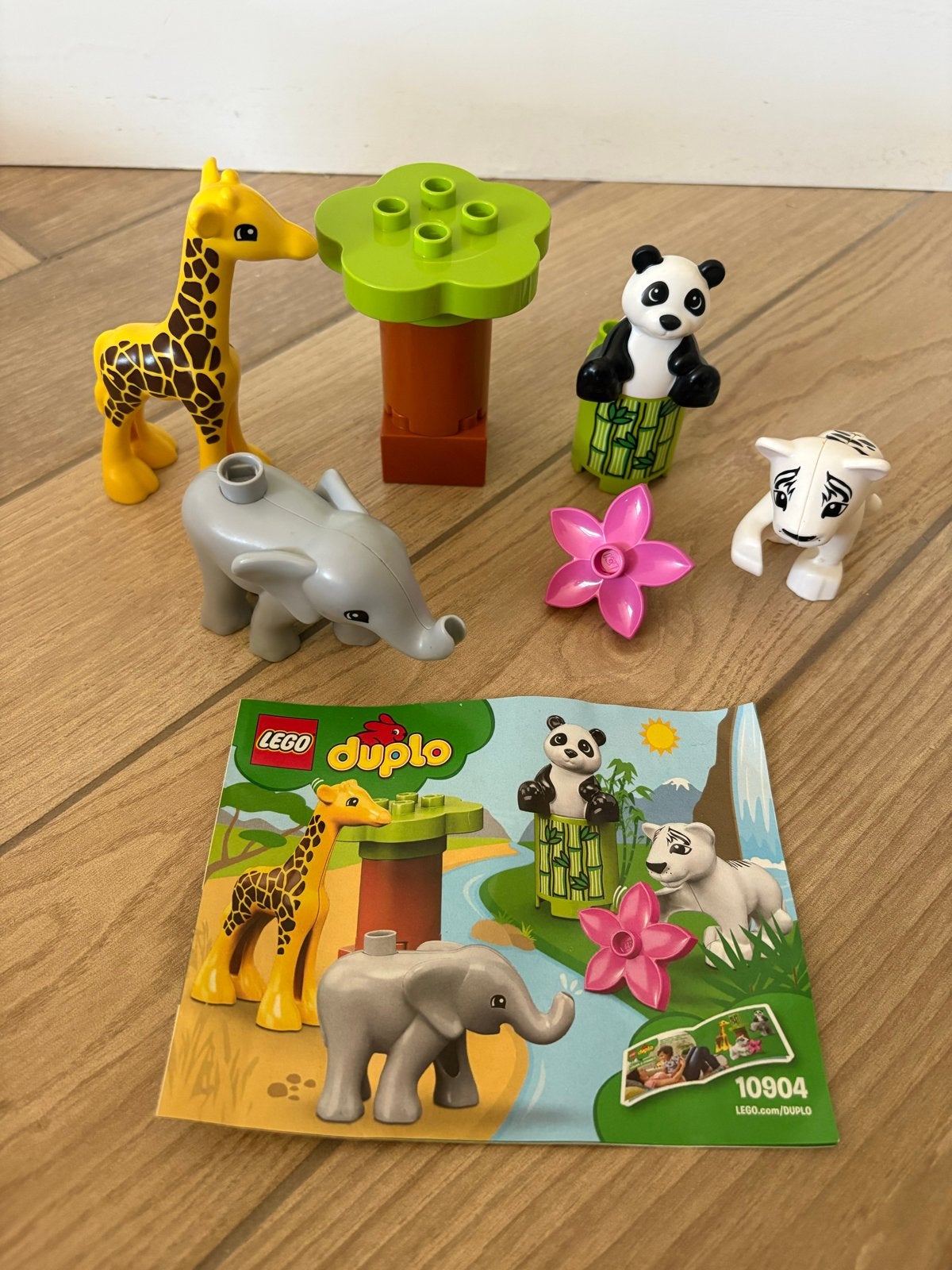 Lego Duplo Babydieren 10904 - Compleet met instructies, Gebruikt, Overige thema's, Ophalen of Verzenden, Compleet