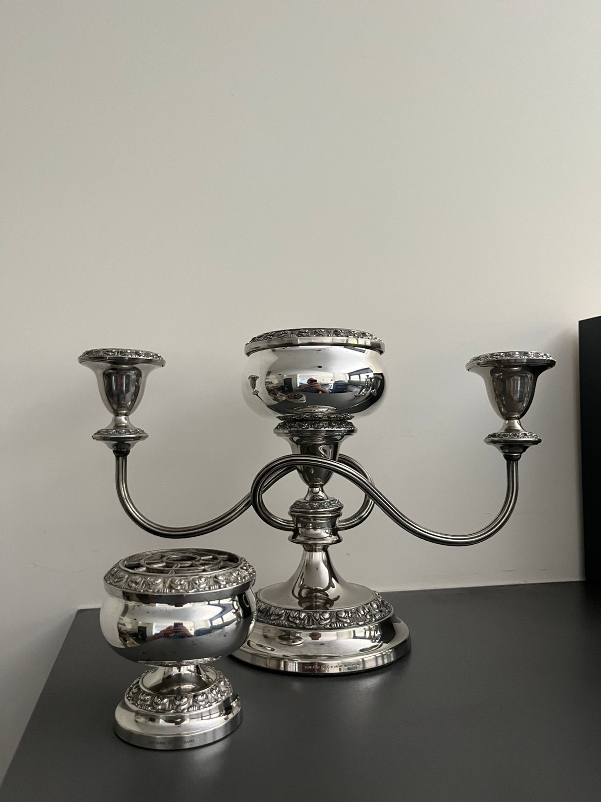 Divers Engels Tafelzilver (verzilverd), Antiek en Kunst, Antiek | Kandelaars, Ophalen, Zilver