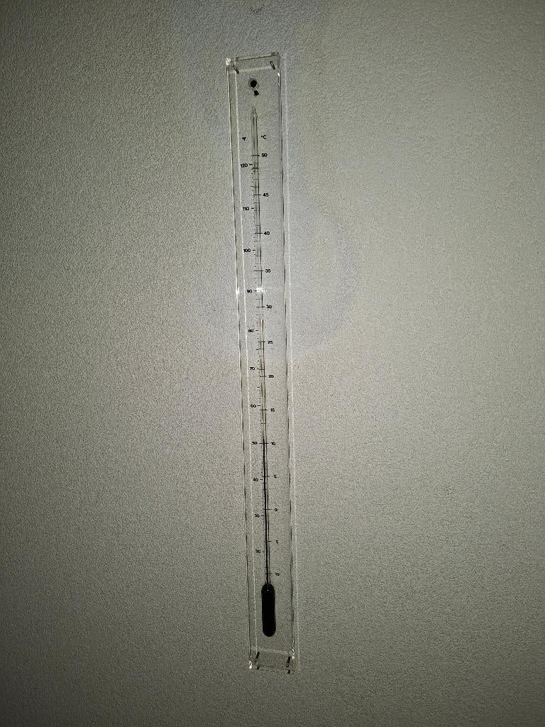 Thermometer plexiglas, Ophalen, Zo goed als nieuw, Kunststof