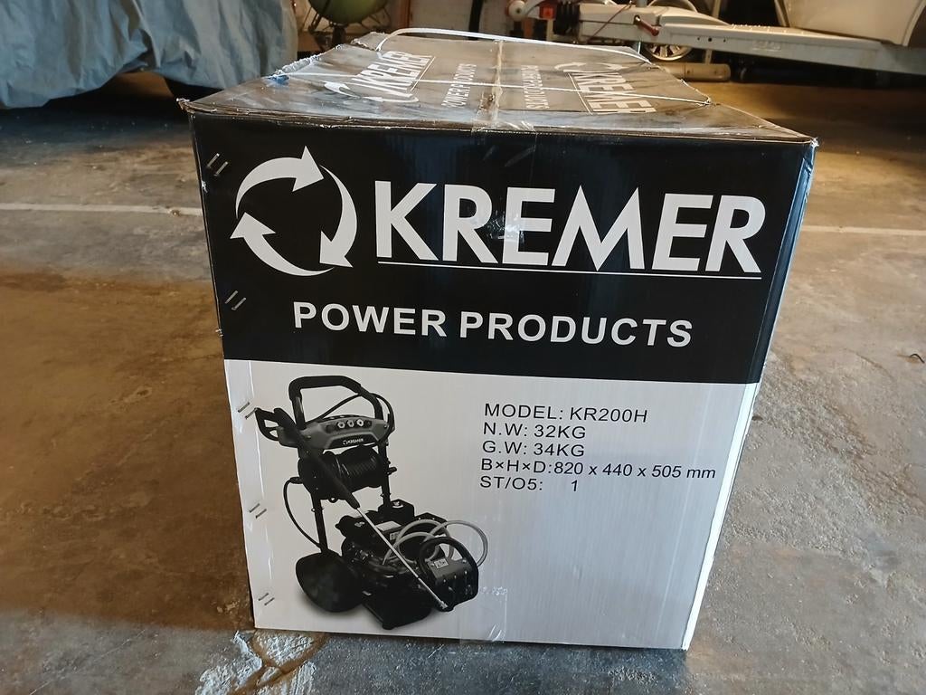 Nieuwe Kremer KR200H Hogedrukreiniger met Benzinemotor, Tuin en Terras, Ophalen of Verzenden, Nieuw, Benzine, Kremer