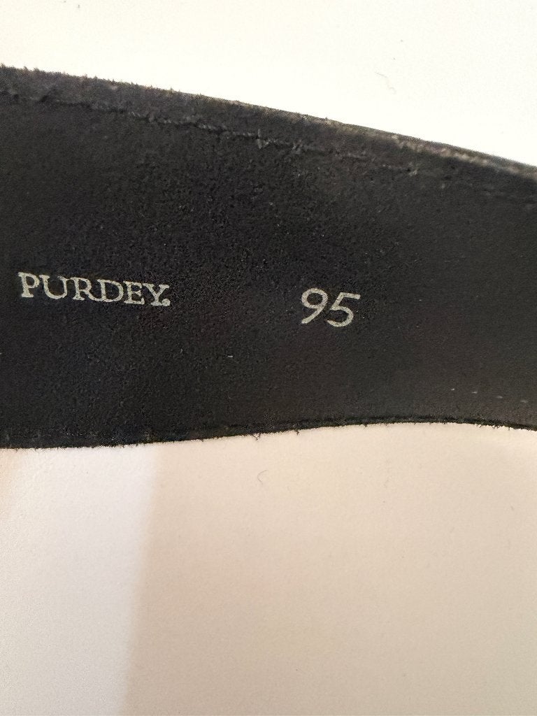 Purdey riem 95, Zwart, 90 tot 100 cm, Ophalen of Verzenden, Zo goed als nieuw