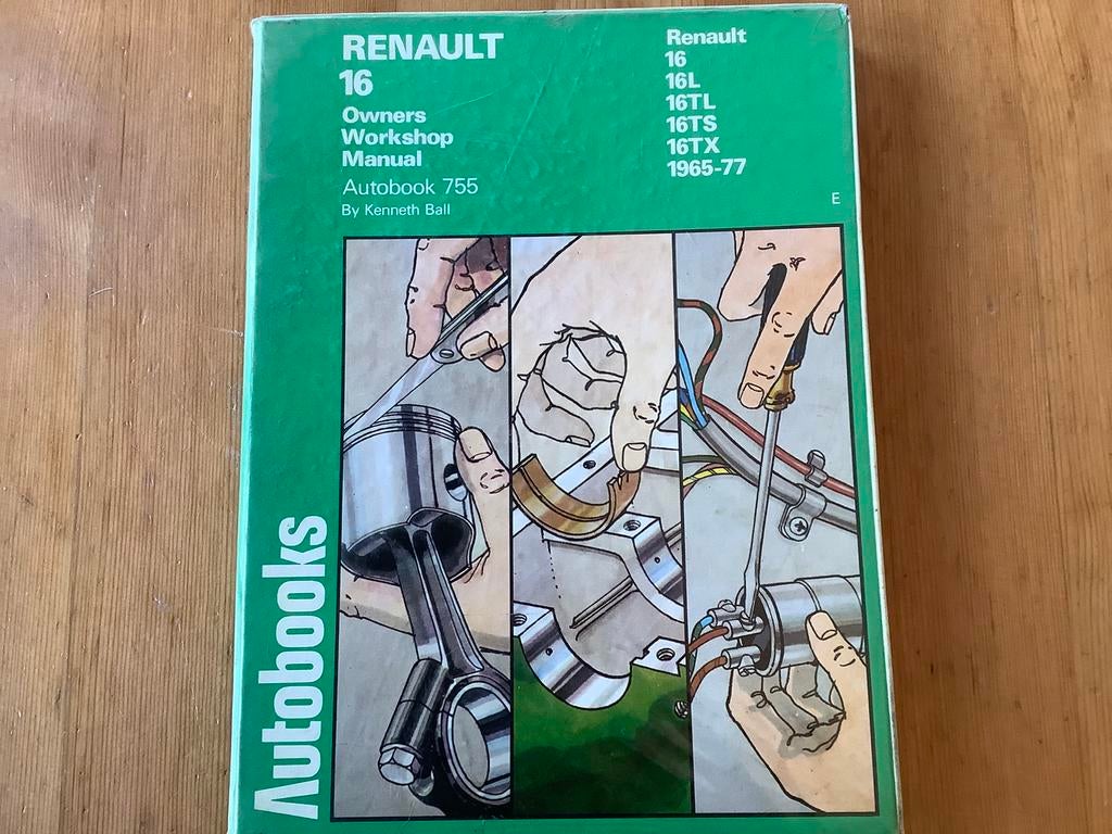 Werkplaatshandboek Renault 16, Ophalen of Verzenden