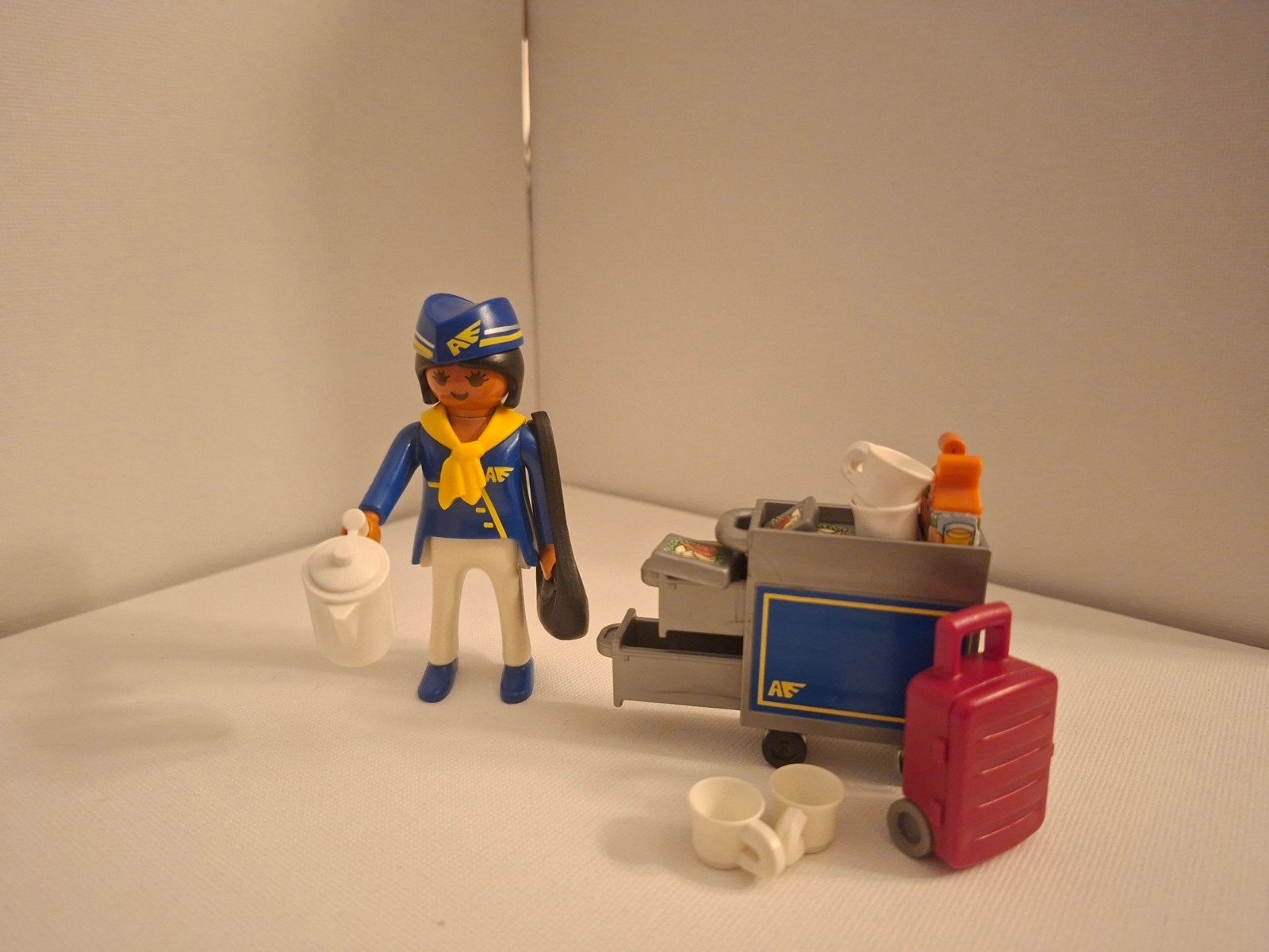 Playmobil 4761: stewardess met trolley, Ophalen, Gebruikt, Complete set, Special plus