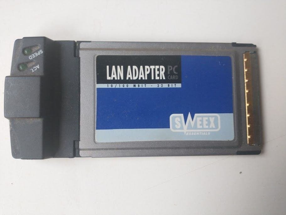 Retro Sweex LAN Adapter PC Card - 32-bit met RJ45 poort, Ophalen of Verzenden, Gebruikt, Extern, Sweex