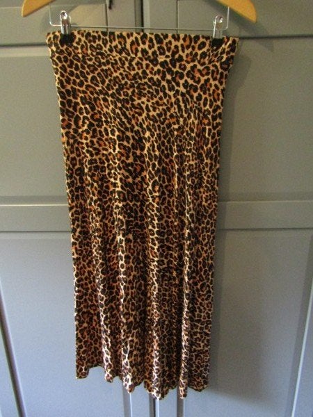 G908 Juffrouw Jansen M nieuw rok zwart cognac animal print, Kleding | Dames, Maat 38/40 (M), Verzenden, Zwart, Nieuw