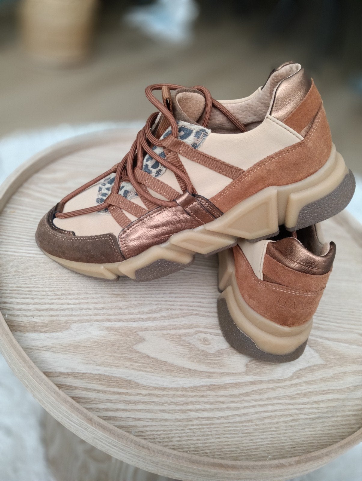 DWRS Los Angeles leopard sneakers, DWRS, Bruin, Ophalen of Verzenden, Sneakers of Gympen