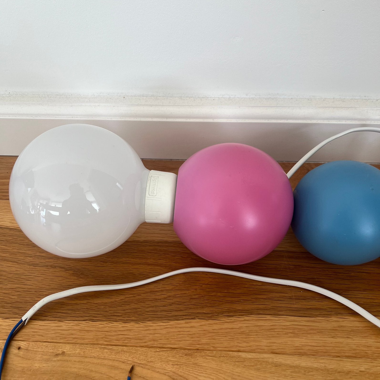 Vintage Philips Ruby plafondlamp/tafellamp, Gebruikt, Meerkleurig, Kinderlamp, Ophalen of Verzenden