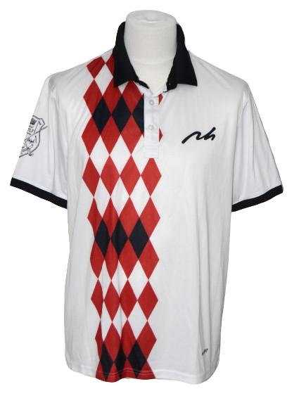 Nieuwe Pin High Pro GOLF polo, heren, wit/rood/zwart, Mt. L, Sport en Fitness, Golf, Verzenden, Nieuw, Kleding, Overige merken