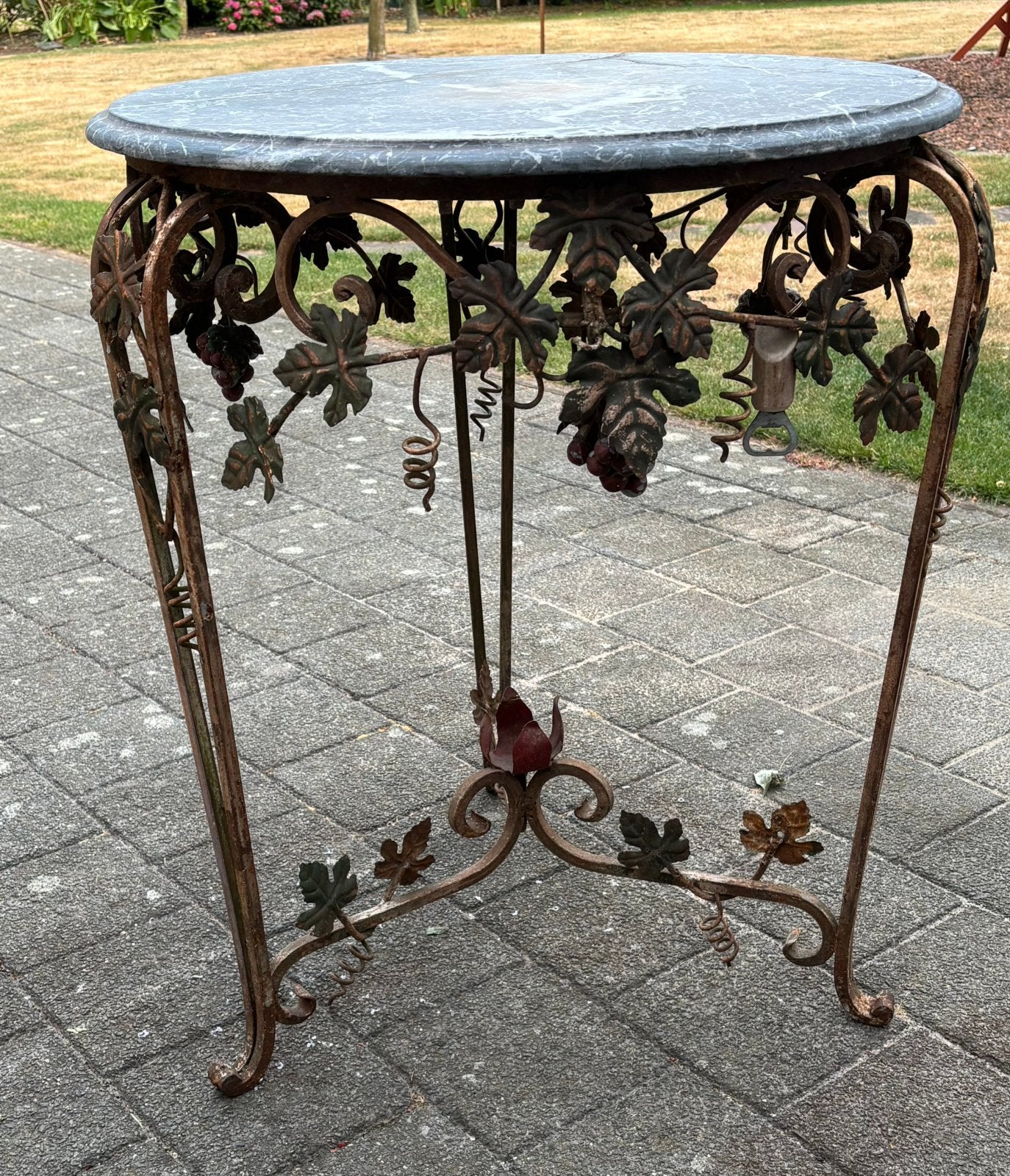Tuintafeltje, zeer oud, authentiek, retro, vintage, Ophalen, Gebruikt