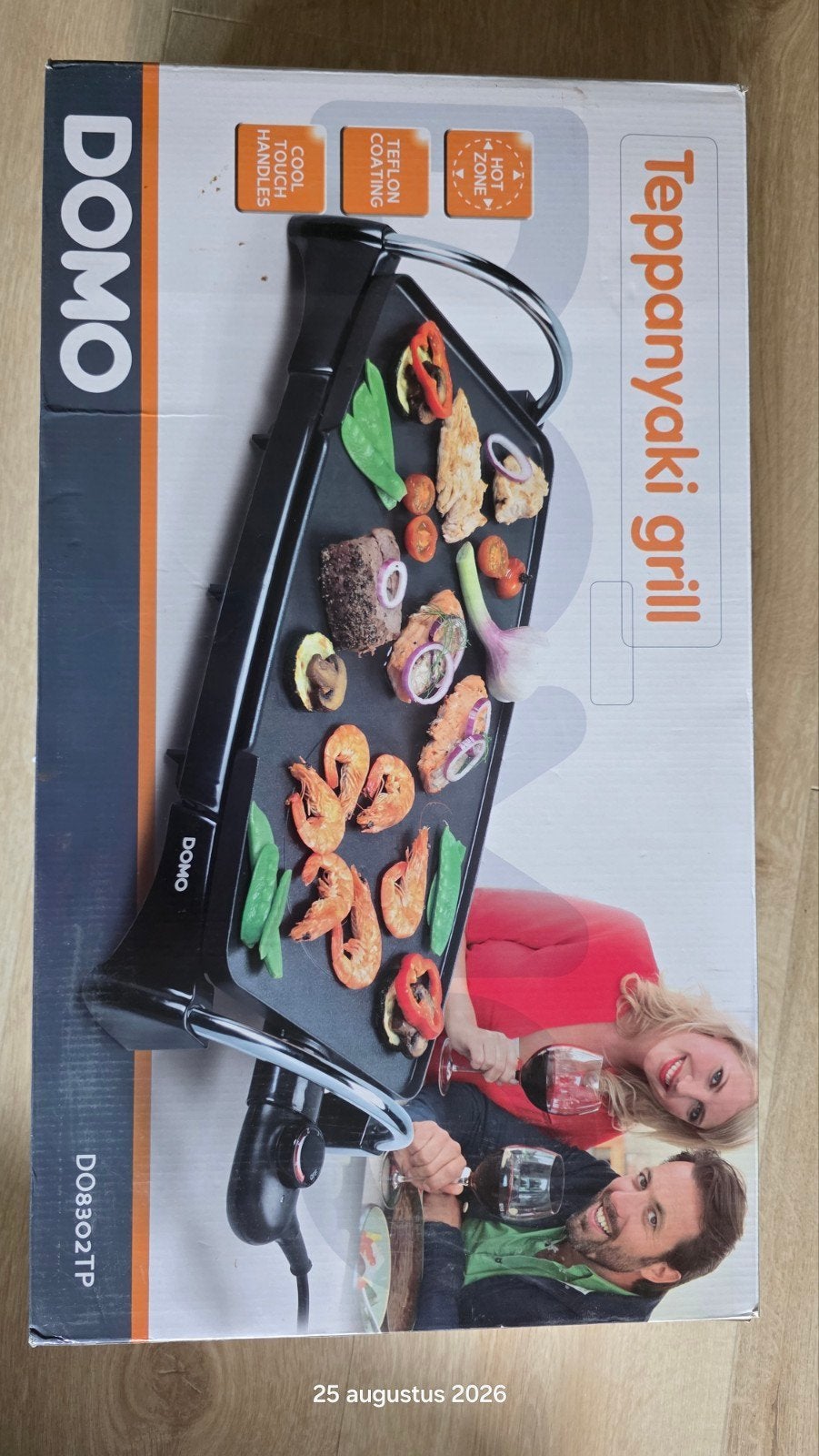 Teppanyaki grill, Ophalen of Verzenden, Zo goed als nieuw, 4 t/m 7 personen