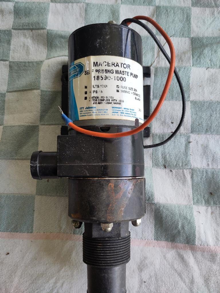 Jabsco macerator vuilwaterversnijder, Ophalen, Gebruikt, Kabel of Apparatuur
