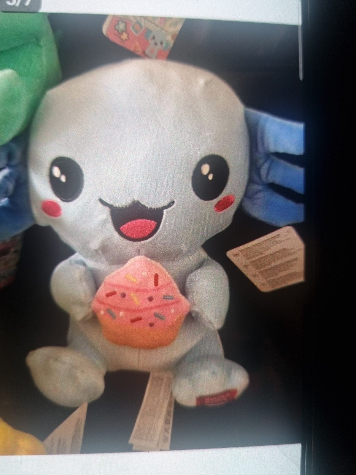 Kawaii Axolotl Knuffel - Super Zacht en Nieuw met Kaartjes, Overige merken, Overige karakters, Overige typen, Blauw