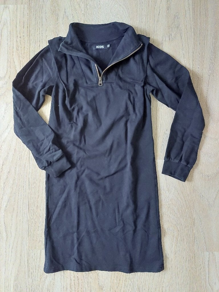 Zwarte jurk maat 146-152 Terstal, Europe Kids, Meisje, Nieuw, Ophalen of Verzenden