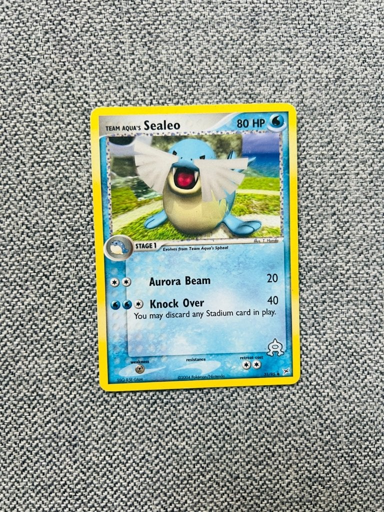 Team Aqua's Sealeo 31/95 Ex Team Magma Pokemon, Verzenden, Zo goed als nieuw, Losse kaart, Foil