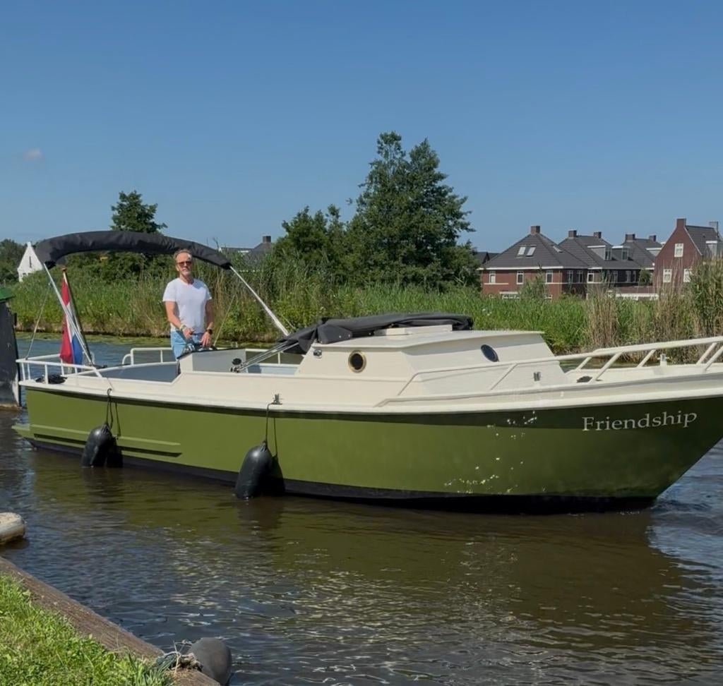 Valkkruiser Cabinsloep, Ophalen, Gebruikt, Staal, Binnenboordmotor