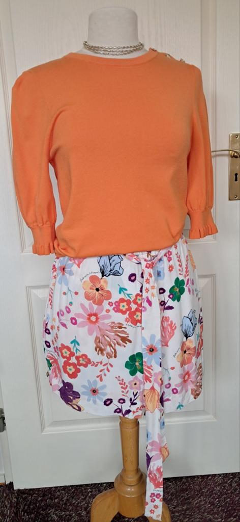 Mooie Fabienne Chapot trui maat S met 3/4 mouw, Onbekend, Oranje, Ophalen of Verzenden, Zo goed als nieuw