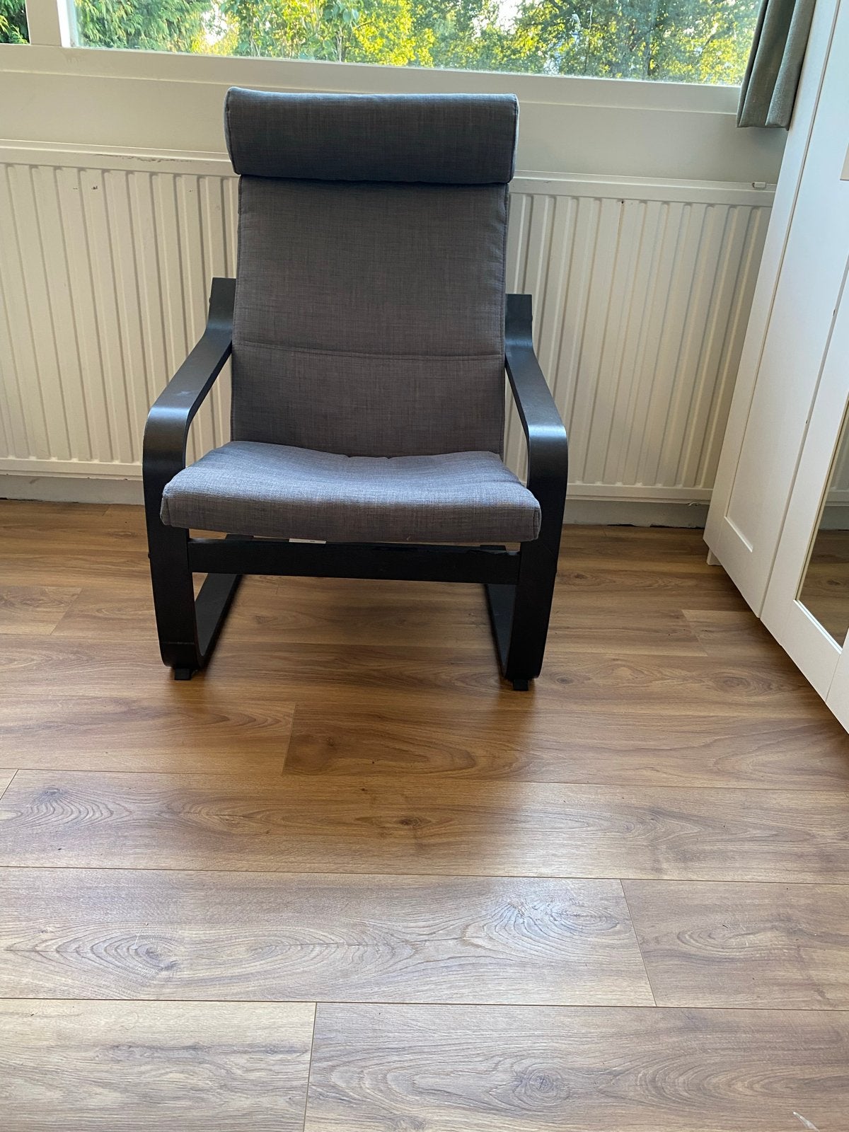 Comfortabele IKEA fauteuil - Grijs, Ophalen, Gebruikt, 75 tot 100 cm, 50 tot 75 cm