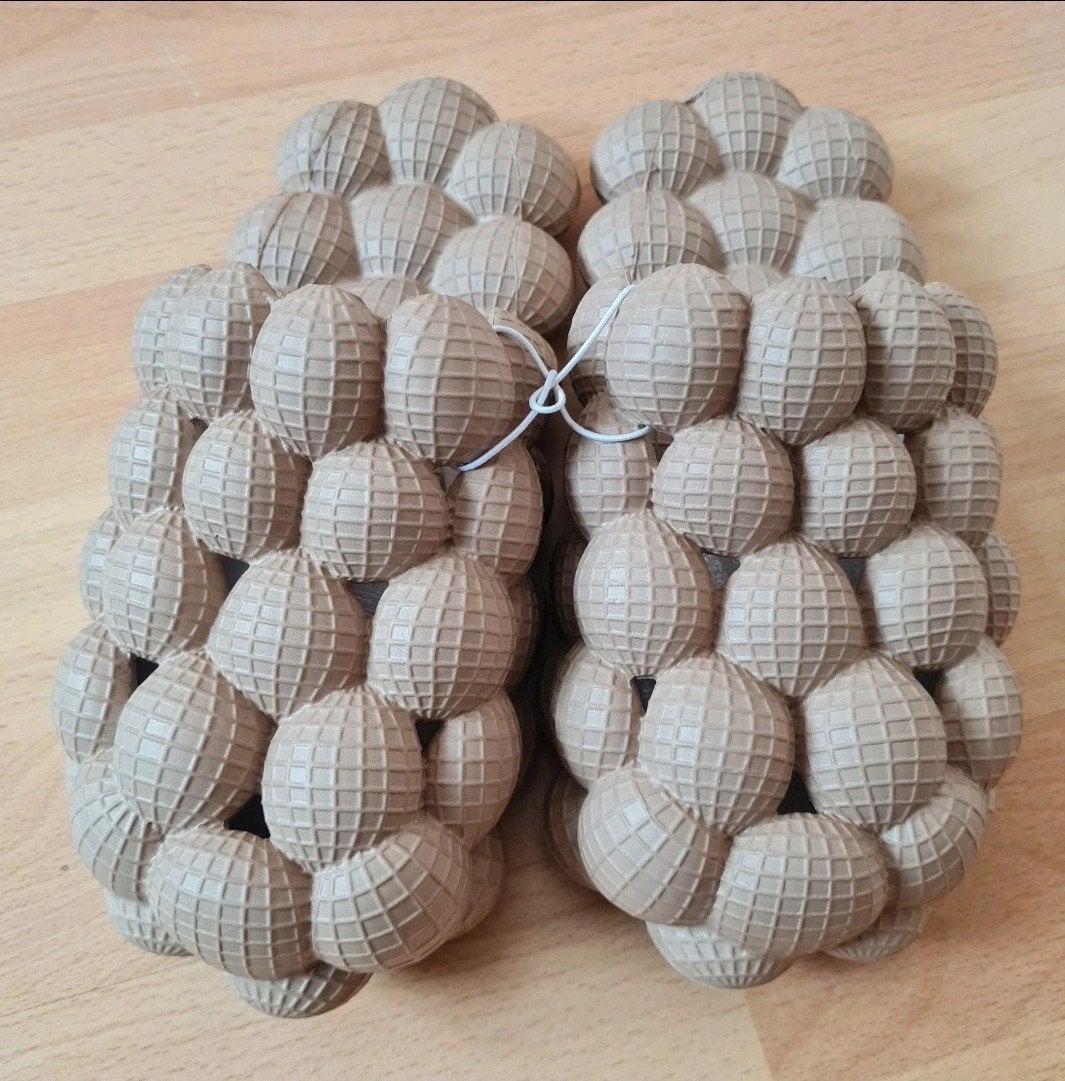 Nieuwe Massage Bubble Sloffen Maat 39 - Zool 24.8 cm, Bruin, Nieuw, Ophalen of Verzenden, Pantoffels of Sloffen
