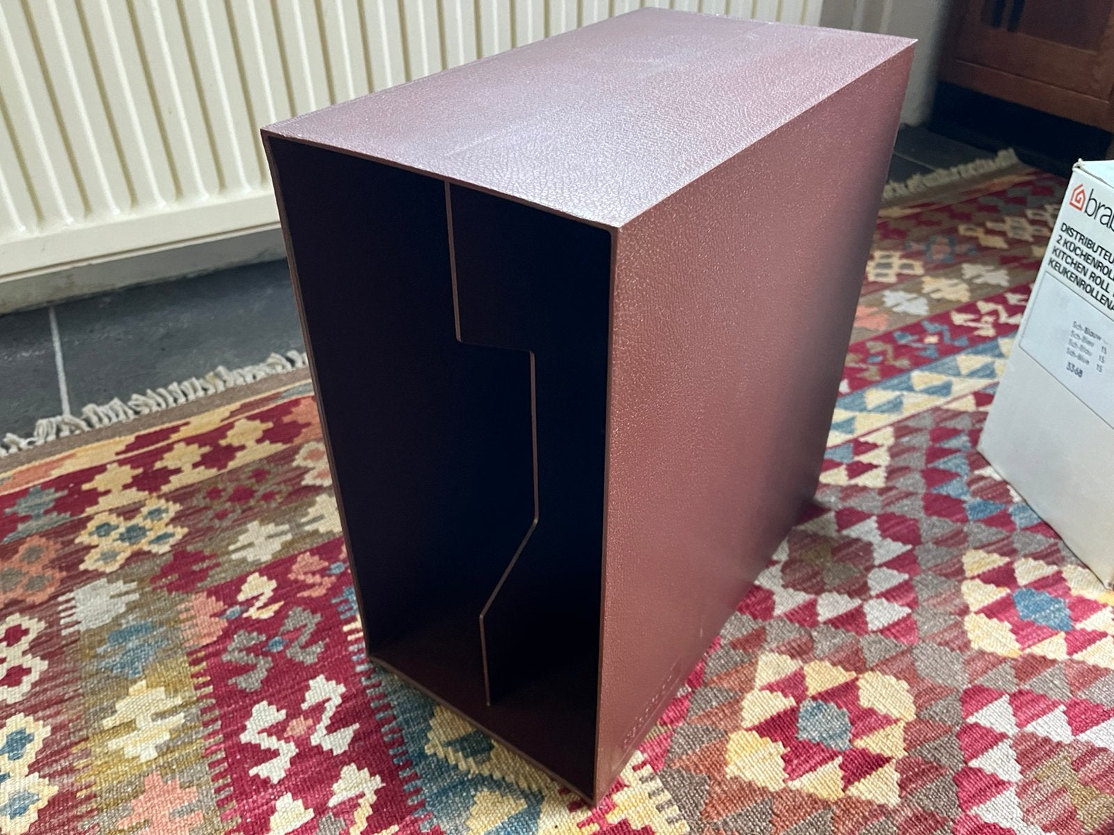 LP discofoon houder bruin, Ophalen, Zo goed als nieuw, Overige merken