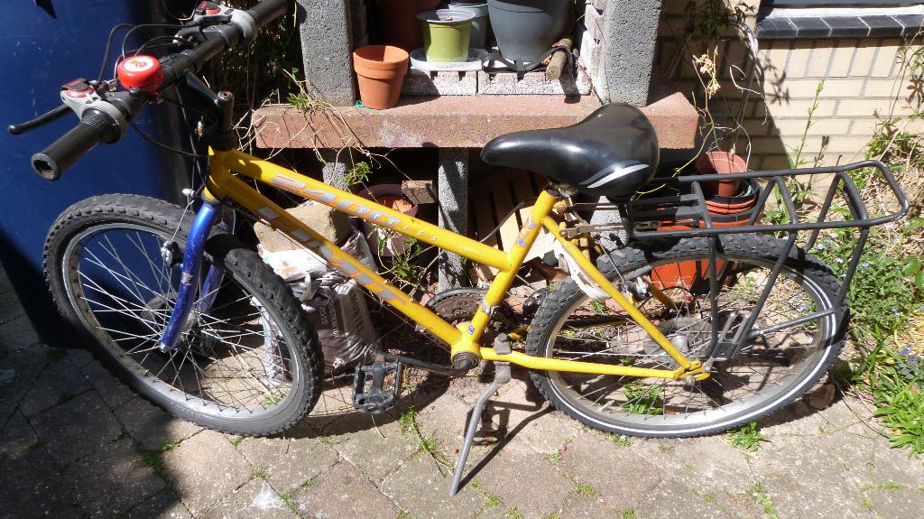 Limit 2400 Series kinder mountainbike geel / blauw, Fietsen en Brommers, Fietsen | Kinderfietsjes, Ophalen, Velgrem, Limit, 16 tot 20 inch