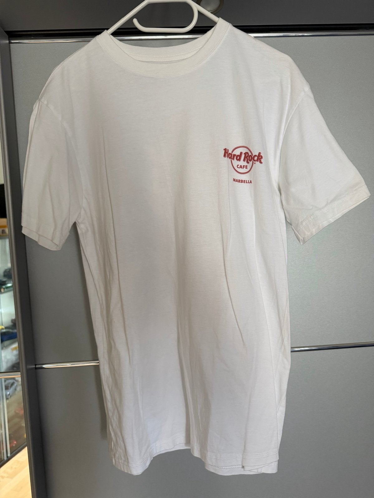 Hardrock Café T-shirt Marbella - Collectors Item, Ophalen of Verzenden, Zo goed als nieuw, Overige maten, Wit
