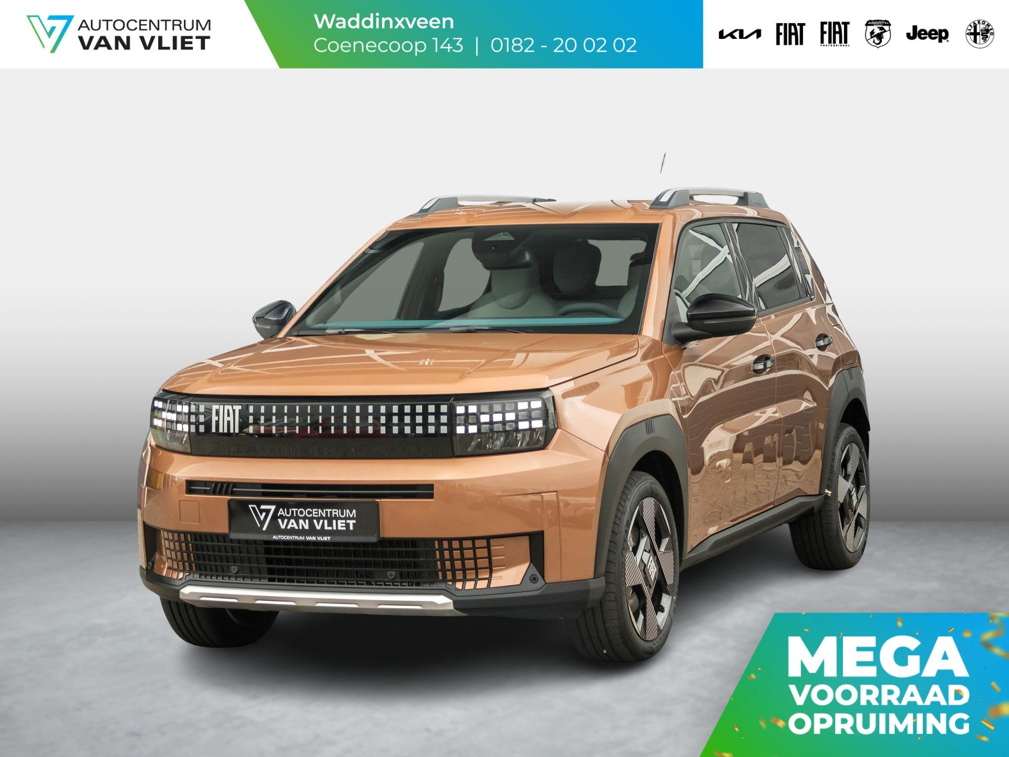 Fiat Grande Panda La Prima 44 kWh | Uit voorraad leverbaar |, Stof, Gebruikt, Huisgarantie, Panda