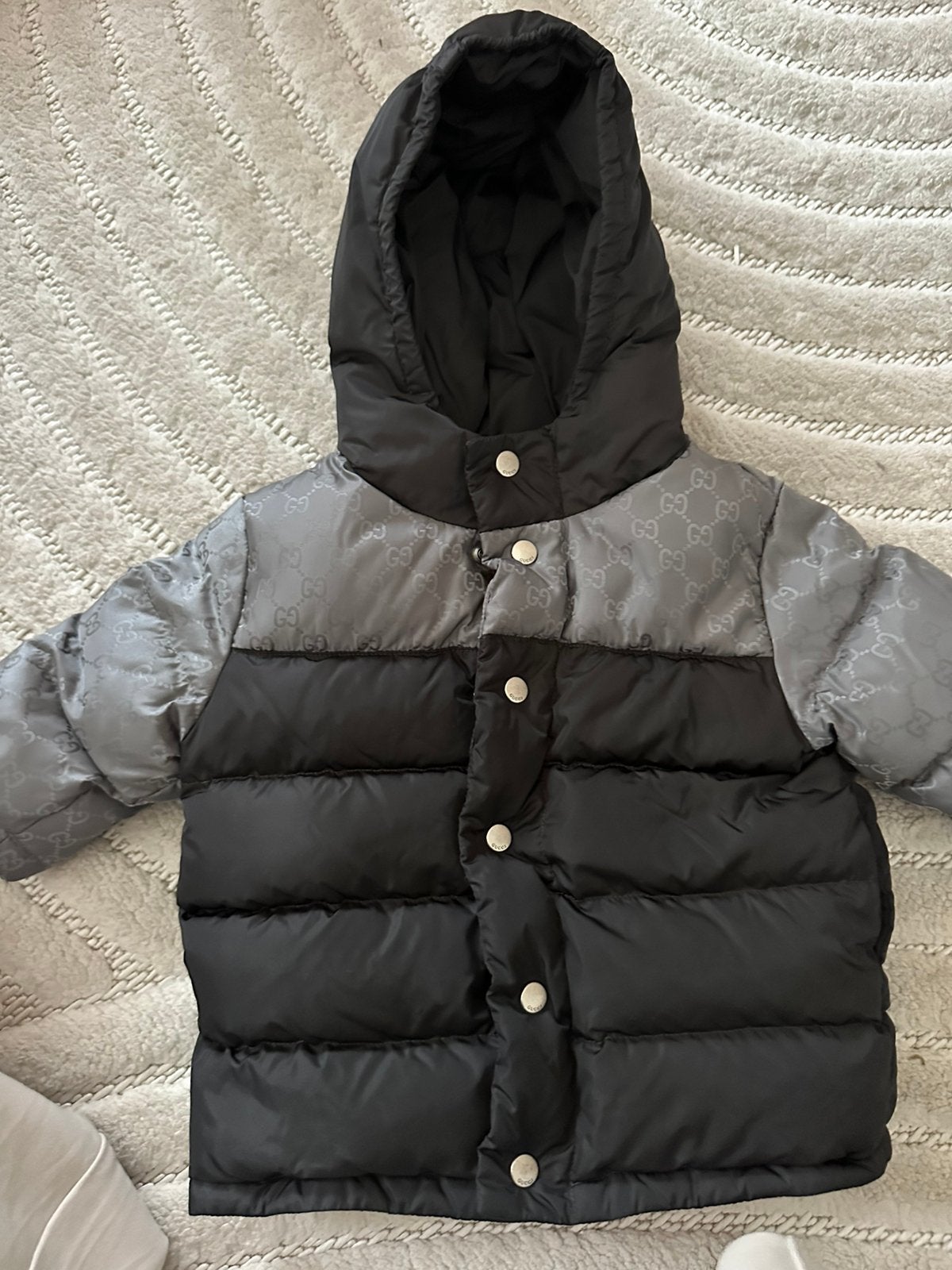 Gucci winterjas baby mt 3/6 maanden, Ophalen of Verzenden, Zo goed als nieuw, Jongetje of Meisje, Jasje