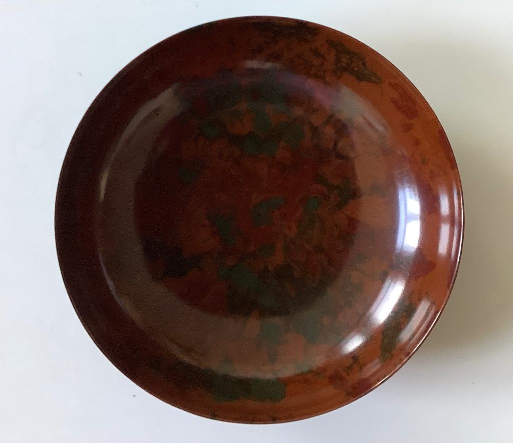 Vintage schaal Fruitschaal bakeliet, Kunststof, Gebruikt, Schaal, Rond