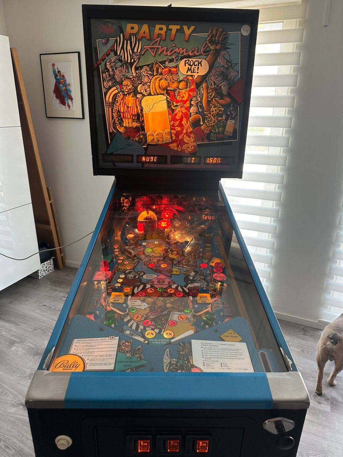 Flipperkast Bally Party Animal, in zeer goede staat, Verzamelen, Automaten | Flipperkasten, Ophalen, Zo goed als nieuw, Flipperkast