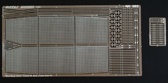 Royal Model 1:35 Mesh wire skirts Panzer IV ausf J (PE set), Overige merken, Tank, 1:32 tot 1:50, Ophalen of Verzenden