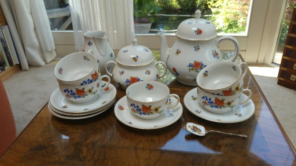 Schattig THEESERVIES oud. Porselein Thomas Bavaria, Ophalen of Verzenden