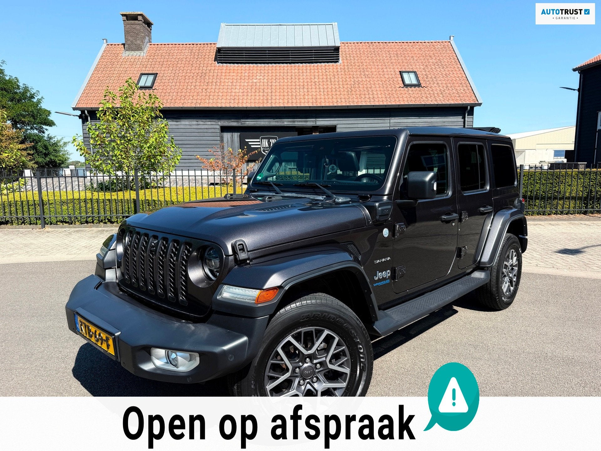 Jeep WRANGLER UNLIMITED Jeep Wrangler 380 Sahara 2.0 PHEV So, Automaat, Dealer onderhouden, 4 cilinders, Cabriolet