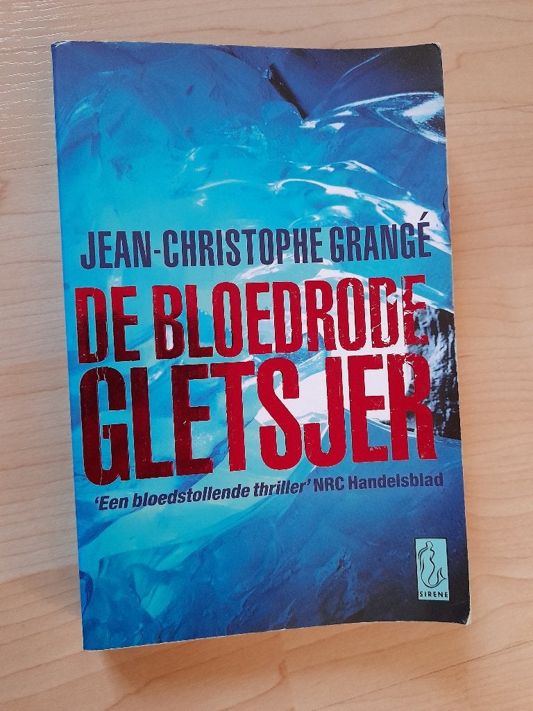DE BLOEDRODE GLETSJER Jean Christophe Grange thriller, Ophalen of Verzenden, Zo goed als nieuw