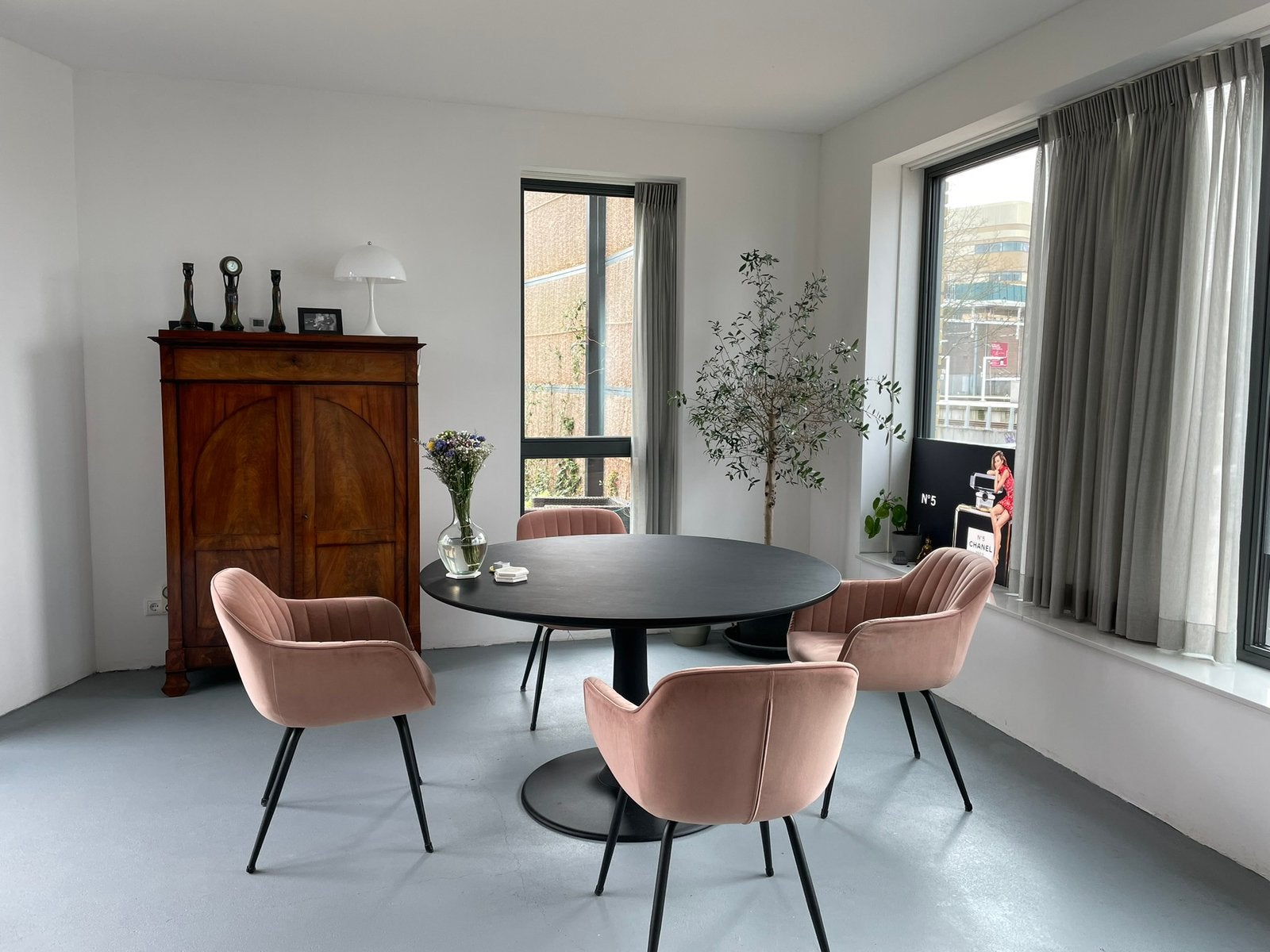 Mahonie dressoir kast buffetkast antieke keuken, poort kast, Ophalen, 25 tot 50 cm, Met lade(s), Biedemijer