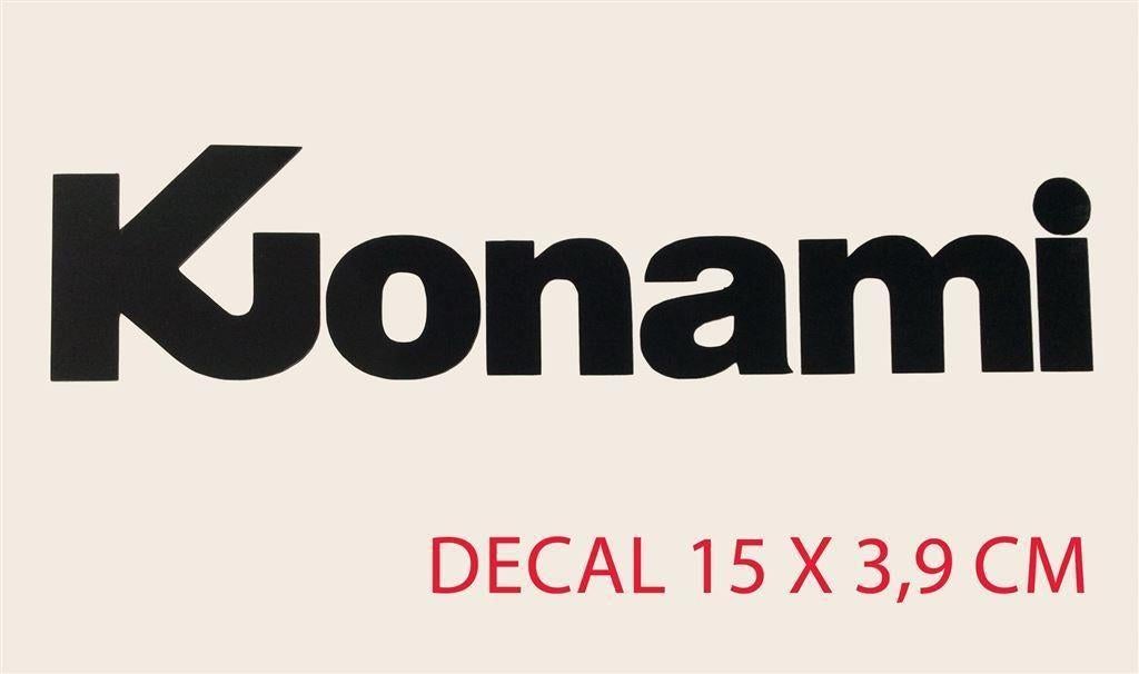 15cm KONAMI MSX Oud Logo Bartop Sticker Decal, Verzenden, Nieuw, Bedrijf of Vereniging
