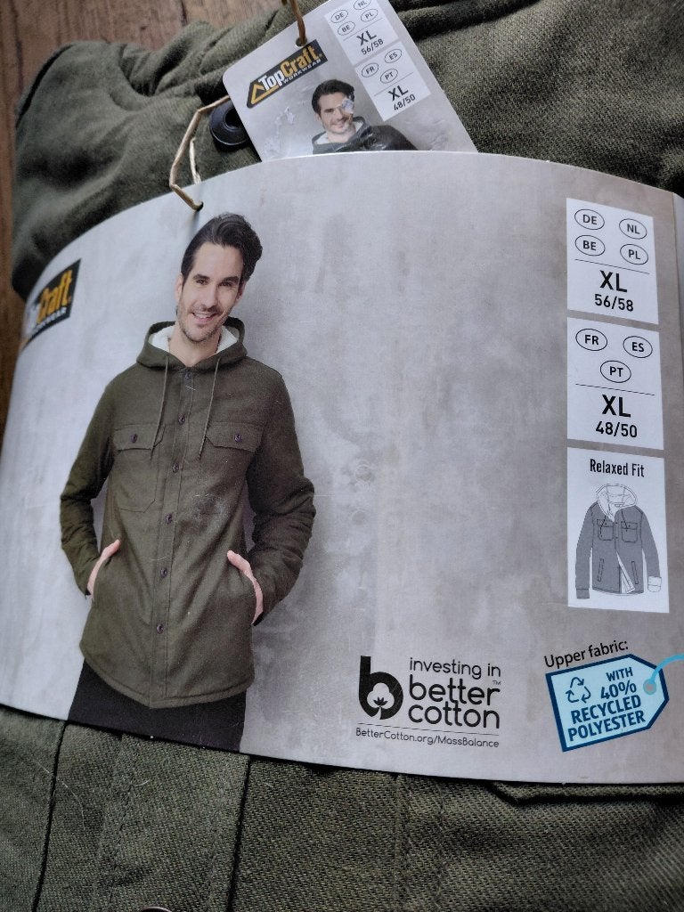 Thermo werkoverhemd, Relaxed fit, Topcraft, XL 48/50, Overige kleuren, Nieuw, Ophalen of Verzenden, Overige halswijdtes
