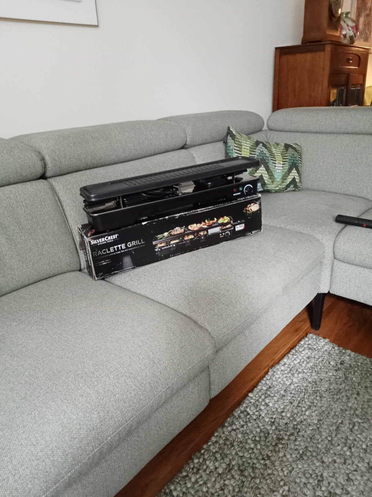 Silvercest racletta grill, Ophalen