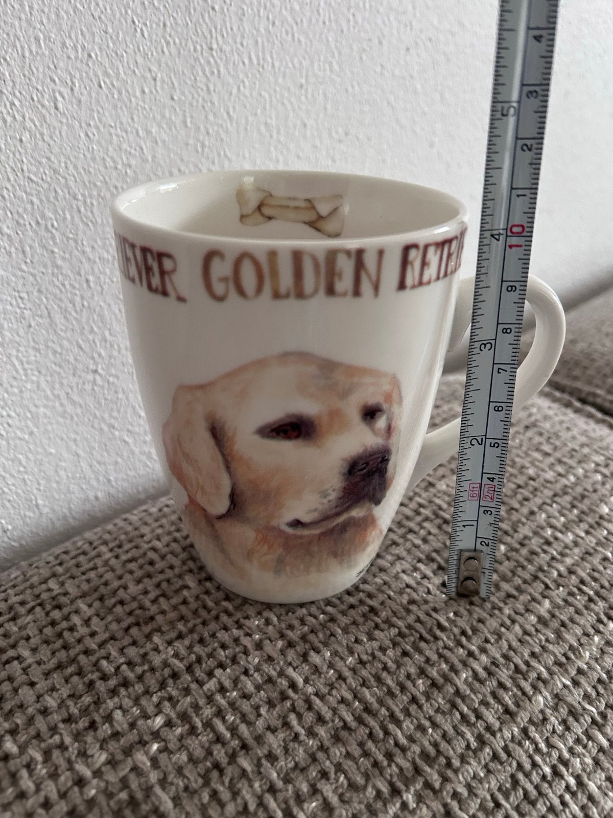 Mok met Golden Retriever Jet The Original World of JEI, Overige typen, Ophalen of Verzenden, Zo goed als nieuw, Steen/keramiek