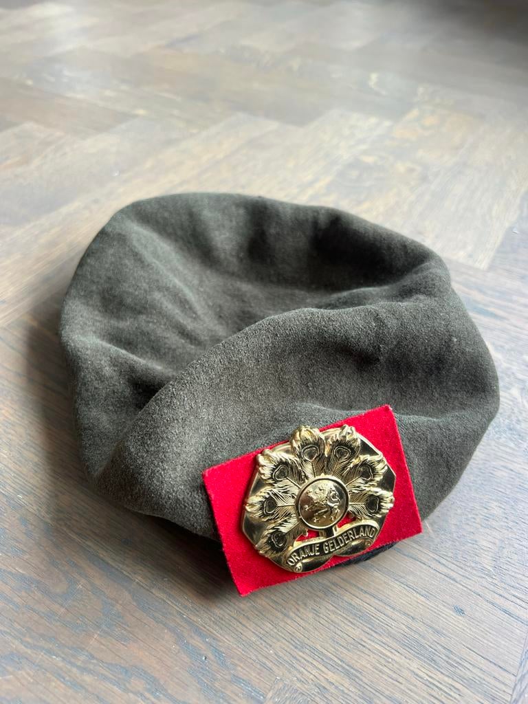 Leger cap petje Oranje Gelderland, Ophalen, Landmacht, Nederland, Helm of Baret