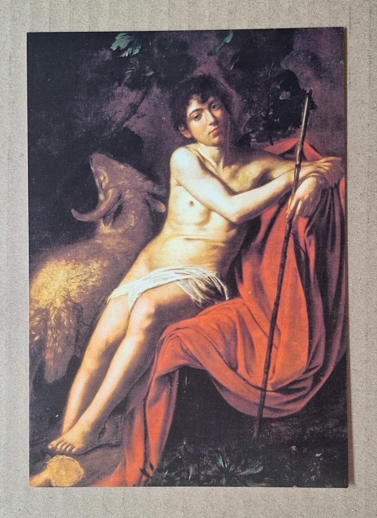 Caravaggio - Johannes de Doper, ca. 1609-1610, Antiek en Kunst, Ophalen of Verzenden