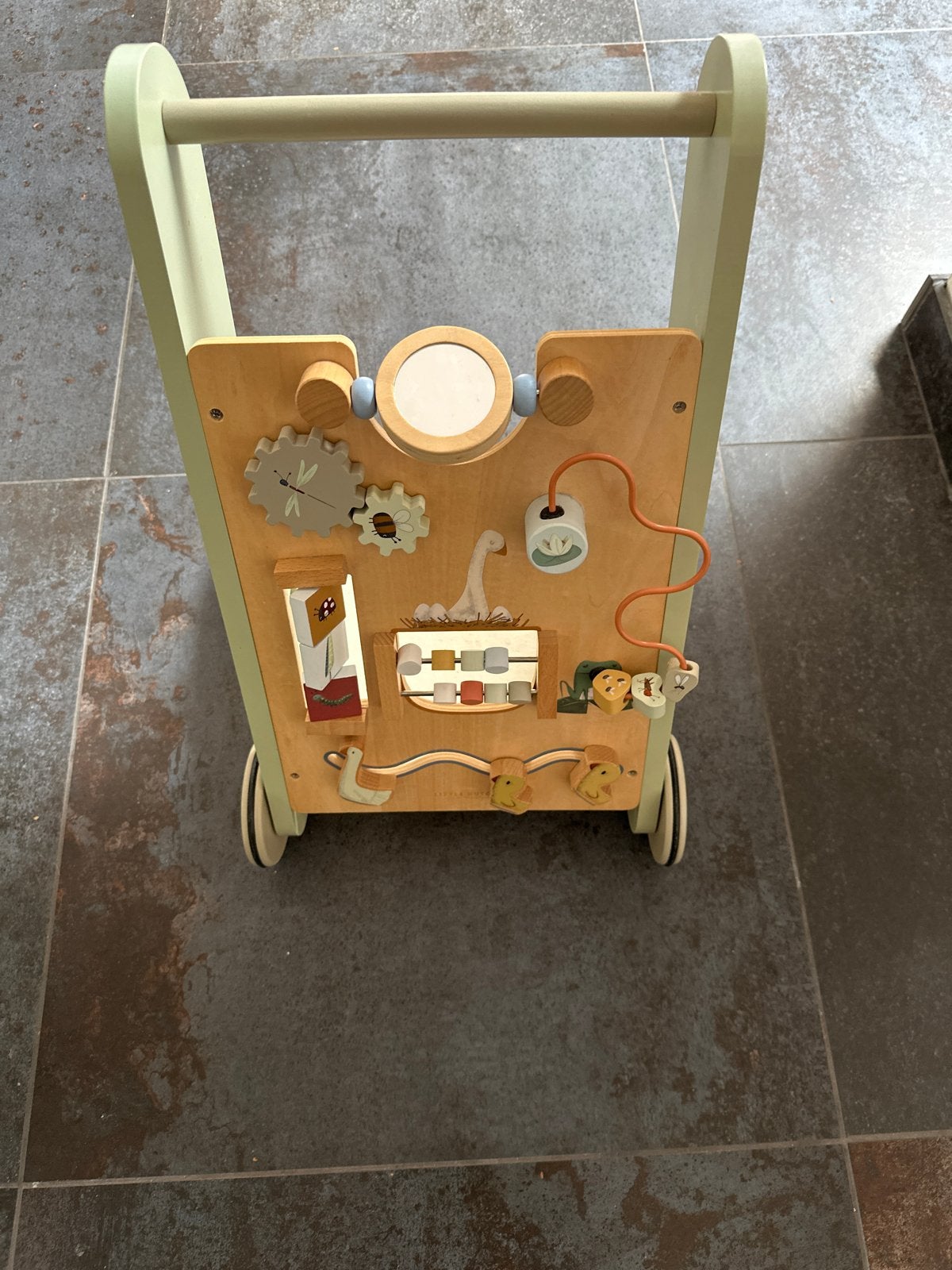 Little dutch Houten loopwagen met activiteitenpaneel, Ophalen of Verzenden, Gebruikt, Overige typen