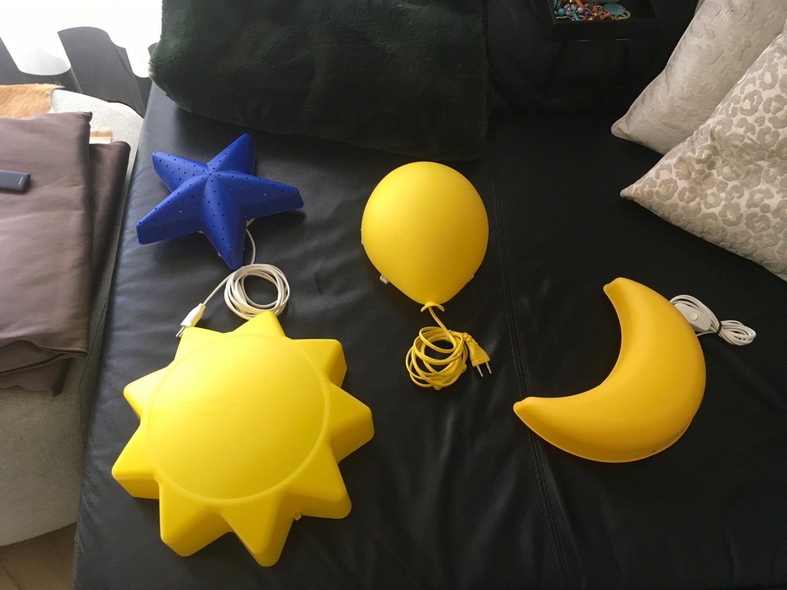 Ikea vintage lampen set: ster, zon, maan, ballon, Ophalen of Verzenden, Gebruikt, Lamp