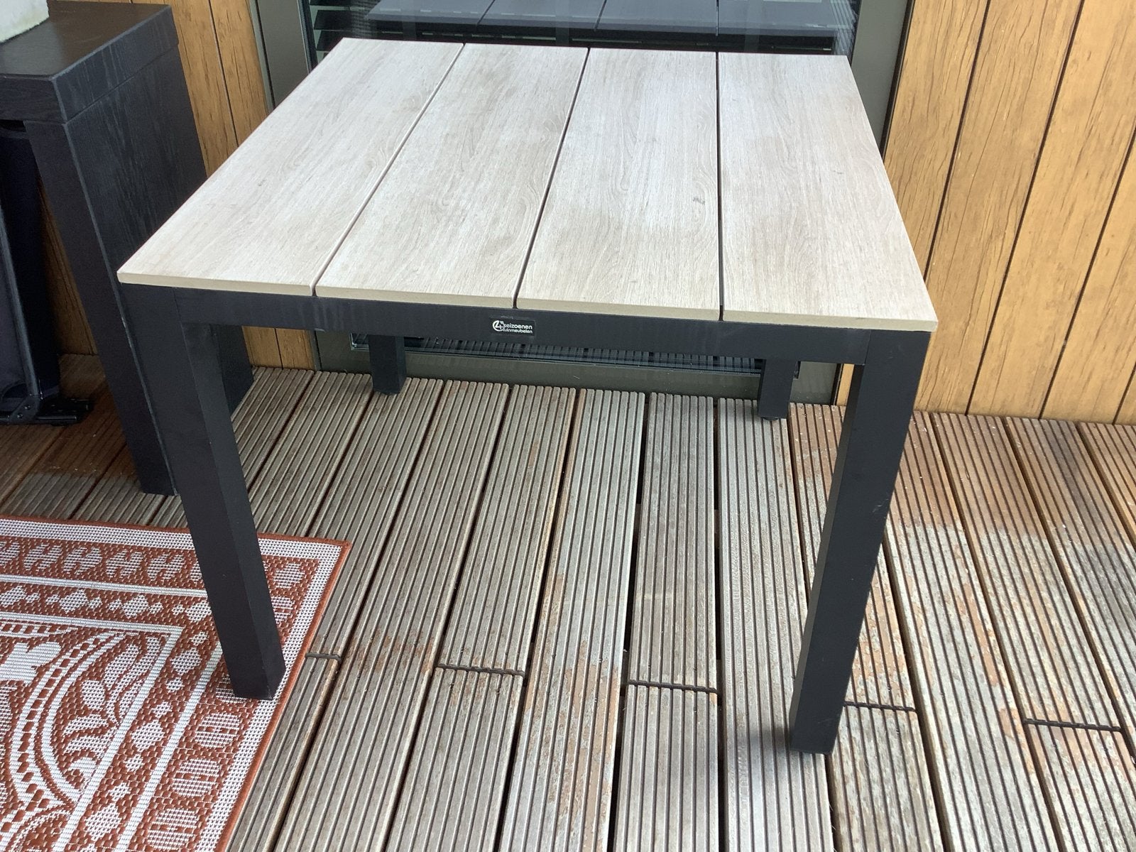 4 seizoenen tuinmeubelen tuintafel, Ophalen, Vierkant, Metaal