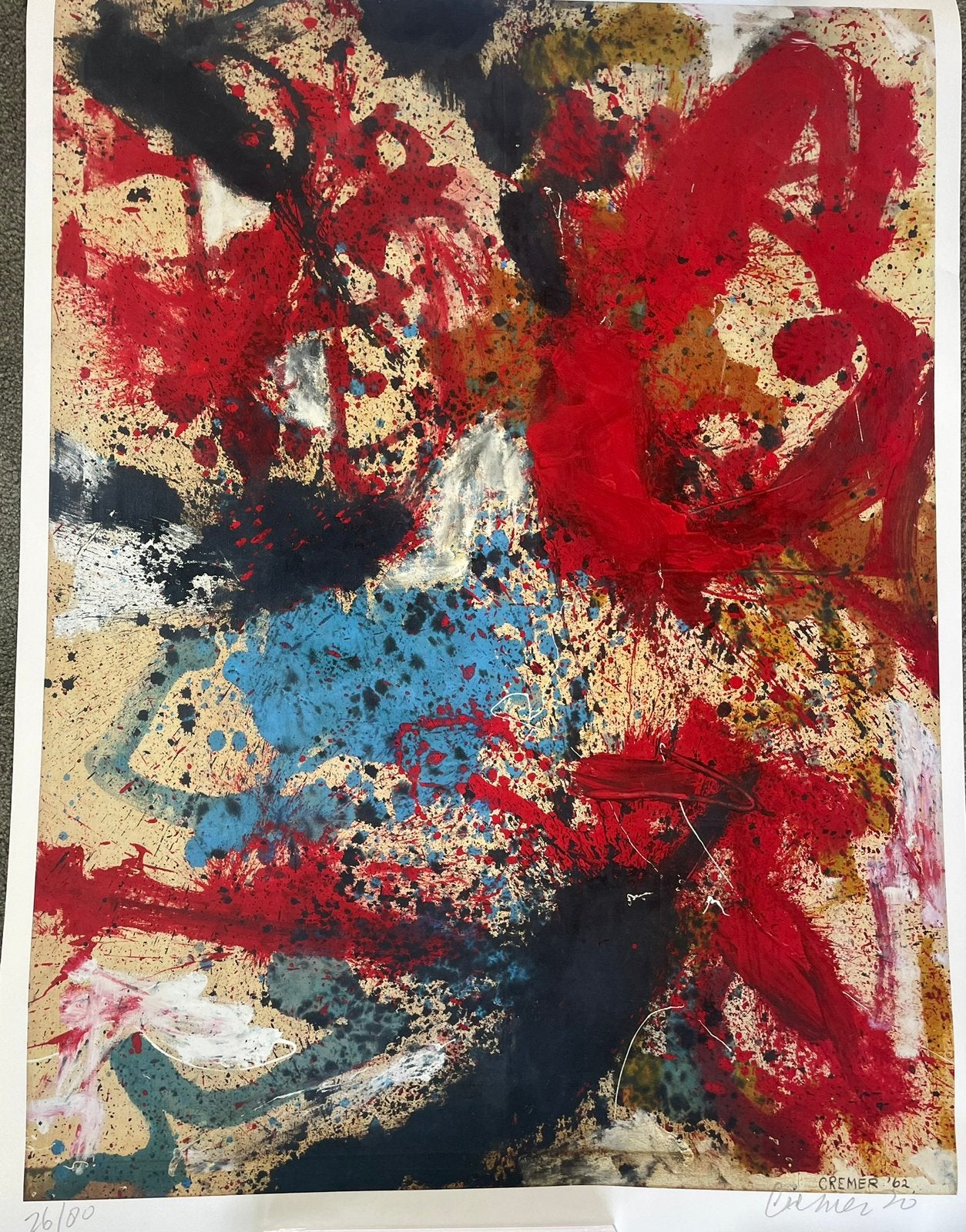 Jan Cremer Ibiza nr 700 piëzografie, Ophalen of Verzenden