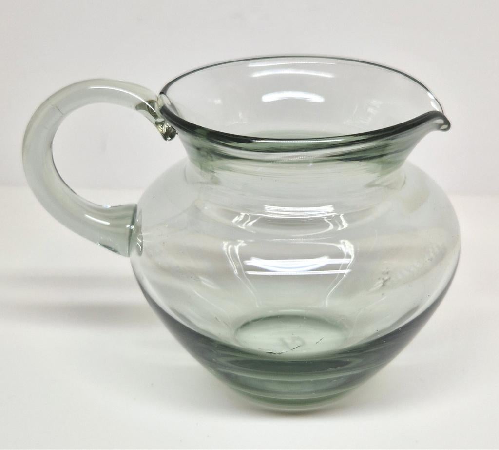 A.D. Copier Glasfabriek Leerdam grijs melkkannetje 1928., Antiek en Kunst, Antiek | Glas en Kristal, Ophalen of Verzenden