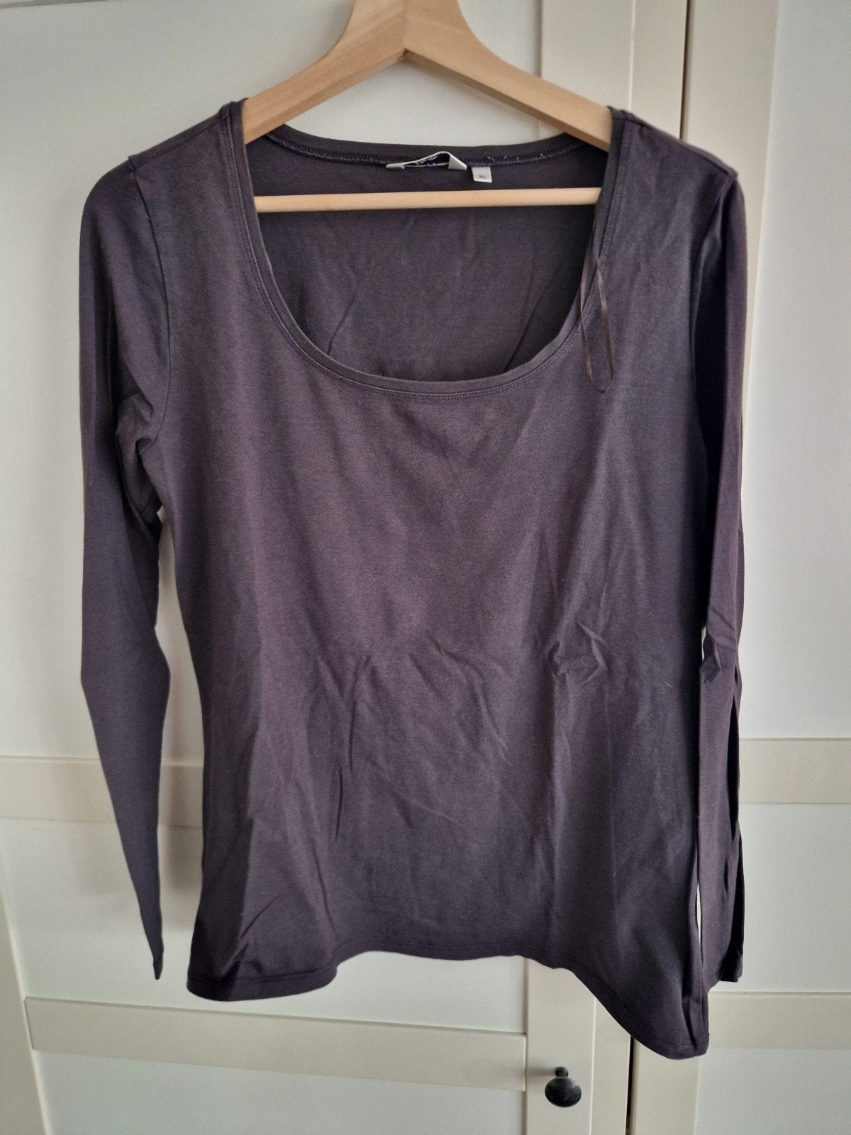 Miss etam basic longsleeve grijs/bruin maat XL - dames, Kleding | Dames, Maat 46/48 (XL) of groter, Zo goed als nieuw, Miss Etam