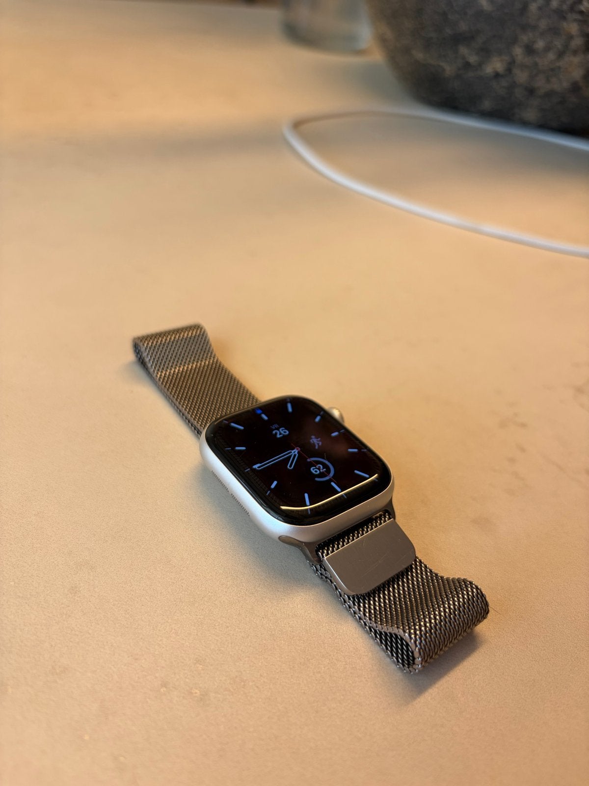 Apple Watch Series 10 42mm Aluminium Zilver, Ophalen, Afstand, IOS, Zo goed als nieuw